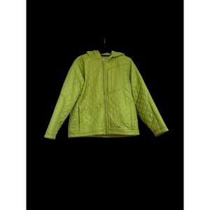 Obermeyer Women's Quilted Puffer Jacket Ski Coat Green Lime Womens 12